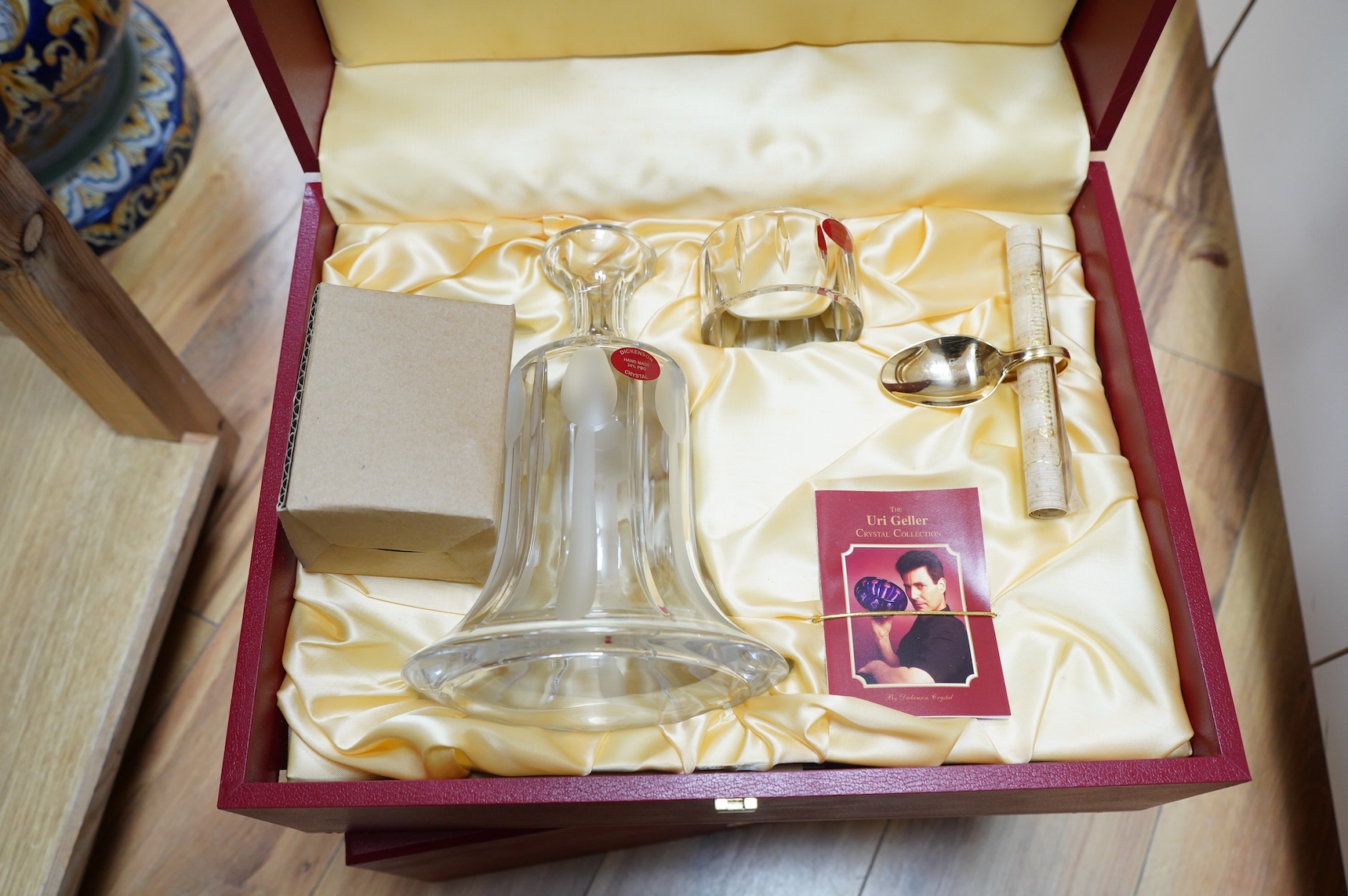 The Uri Geller Crystal Collection - three cased sets by Dickenson Crystal